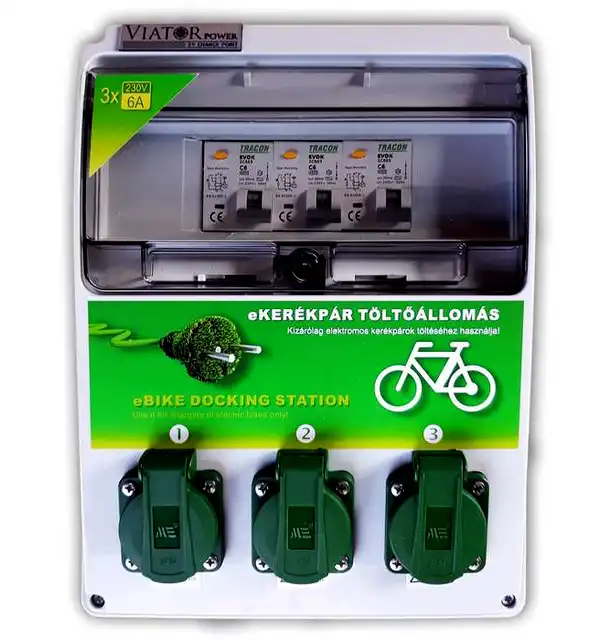e-Bike töltőpont elektromos kerékpárokhoz